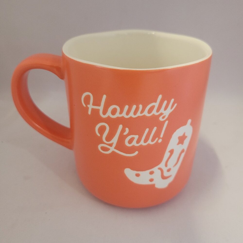 Howdy Y'all Coffee Cup * Cowgirl Cup * Western Coffee Mug * Cowboy Mug * Pink